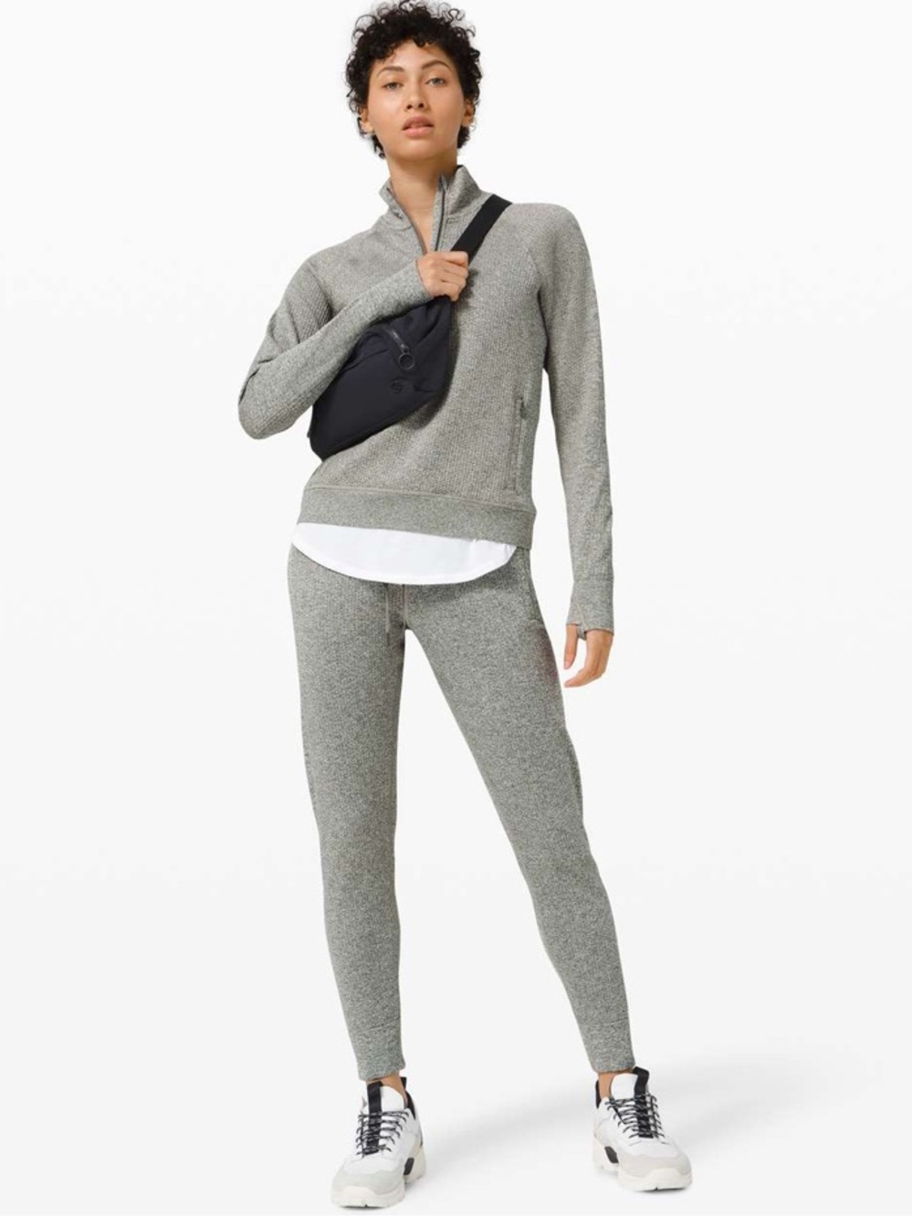Lululemon Engineered Warmth Jogger Grey Sage / White Size 4